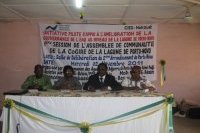 Officiels à la cérémonie d'ouverture de l'Assemblée de Communauté