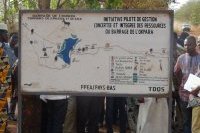 Visite de site de l'okpara avant le déroulement de l'atelier bilan2