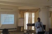 Présentation du mot du personnel par le Coordonnateur du PNE-Bénin