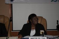 Madame le Ministre de l'Eau lors de son mot d'ouverture de (…)