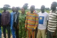 Photo de famille 2 avec l'équipe communale sur le site