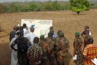 Visite de site de l'okpara avant le déroulement de l'atelier bilan3