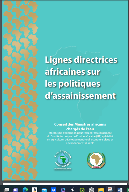 Les lignes directrices Africaines sur les Politiques d'Assainissement