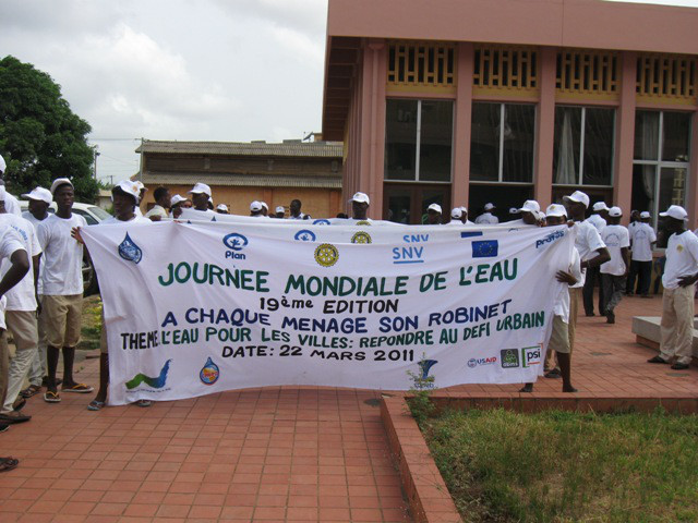 Message de sensibilisation au cours de la caravane